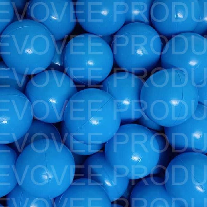 Bag of bright blue 8 cm soft play balls