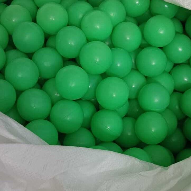 Bag of green 8 cm soft play balls