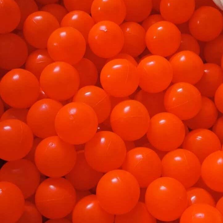 Bag of orange 8 cm soft play balls