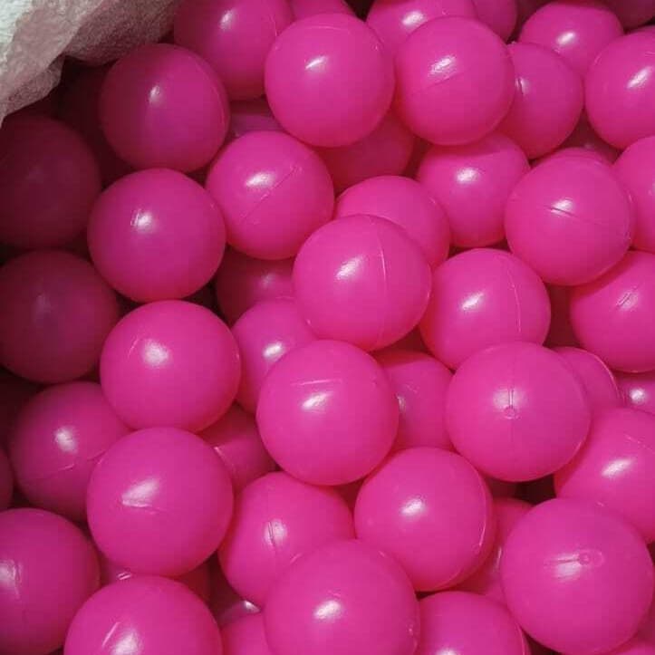Bag of pink 8 cm soft play balls