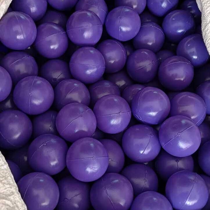Bag of purple 8 cm soft play balls