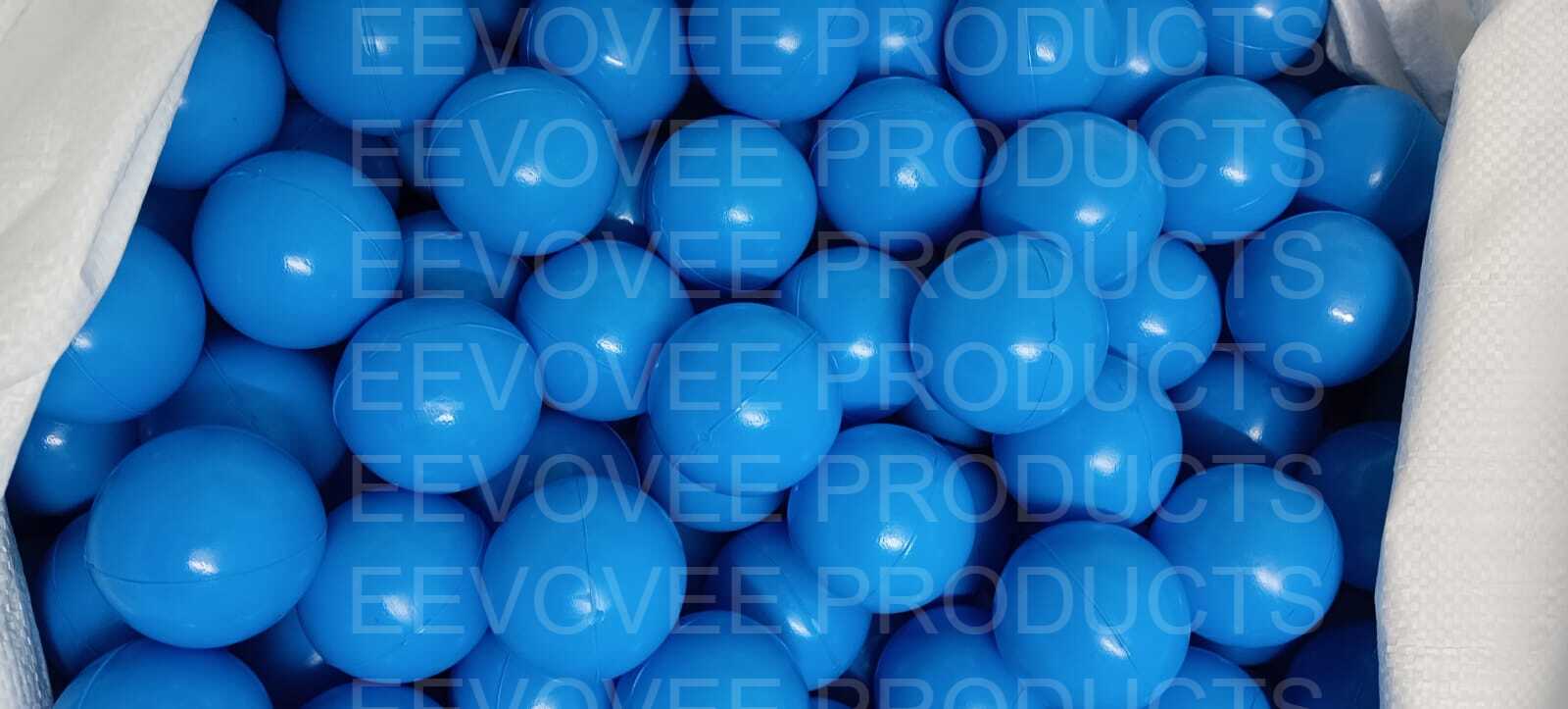 Blue play balls from the standard colour range